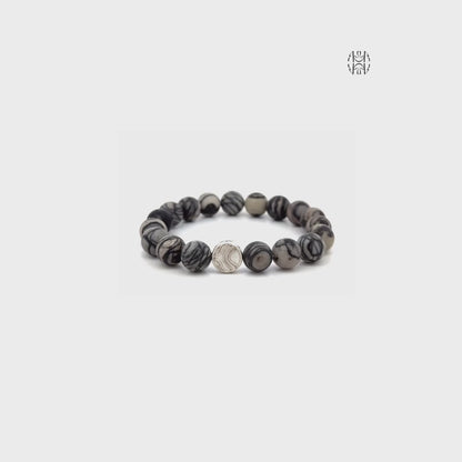 Risk Protector Spider Web Jasper Bracelet