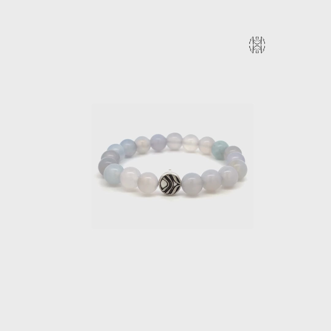 Public Speaker's Blue Chalcedony Bracelet