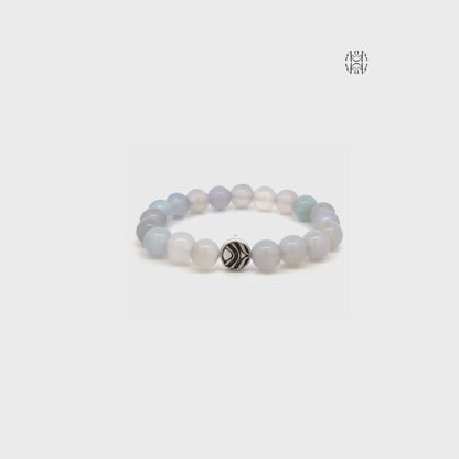 Public Speaker's Blue Chalcedony Bracelet