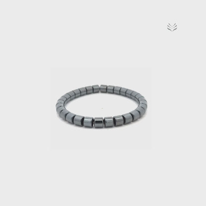 Anti Confusion Hematite Barrel Bracelet