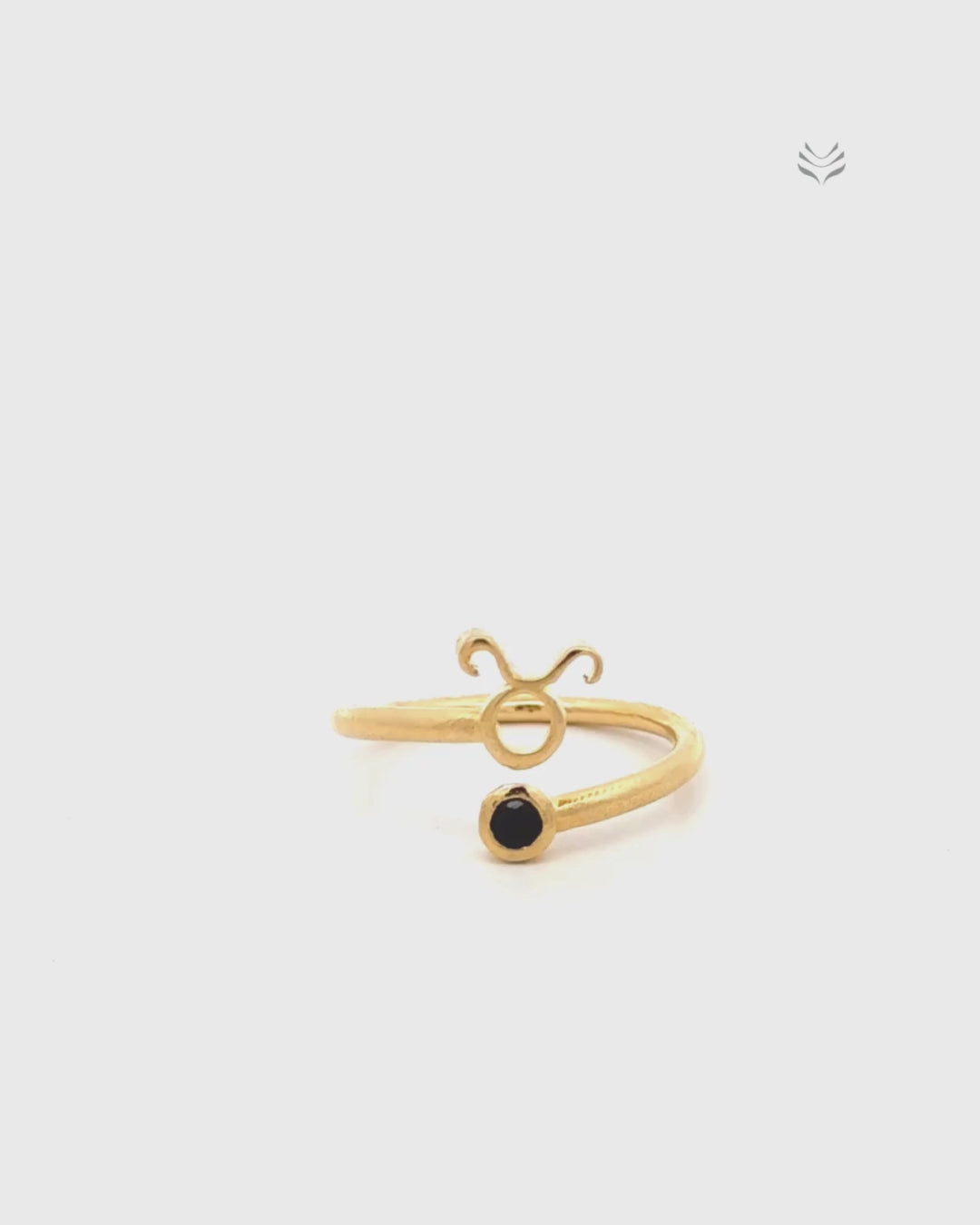 Taurus – Black Onyx Zodiac Ring