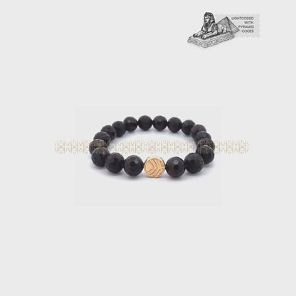 Ancient Blockage Remover Petrified Wood Faceted Bracelet