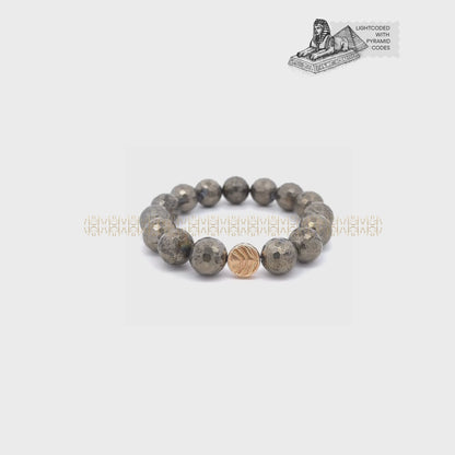 Money Maker Iron Pyrite Bracelet 14mm