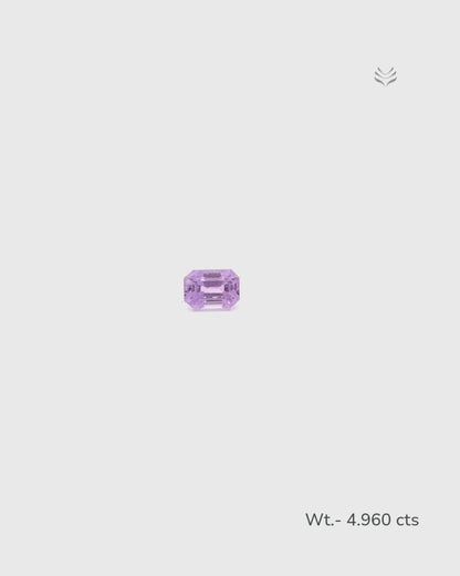 Natural Kunzite- 4.960 Ct