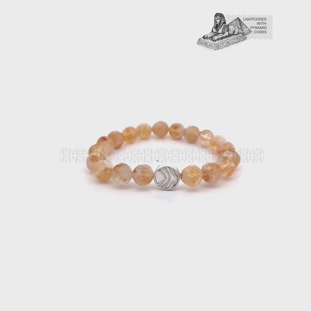 Pure Wealth Energy Citrine Faceted Bracelet