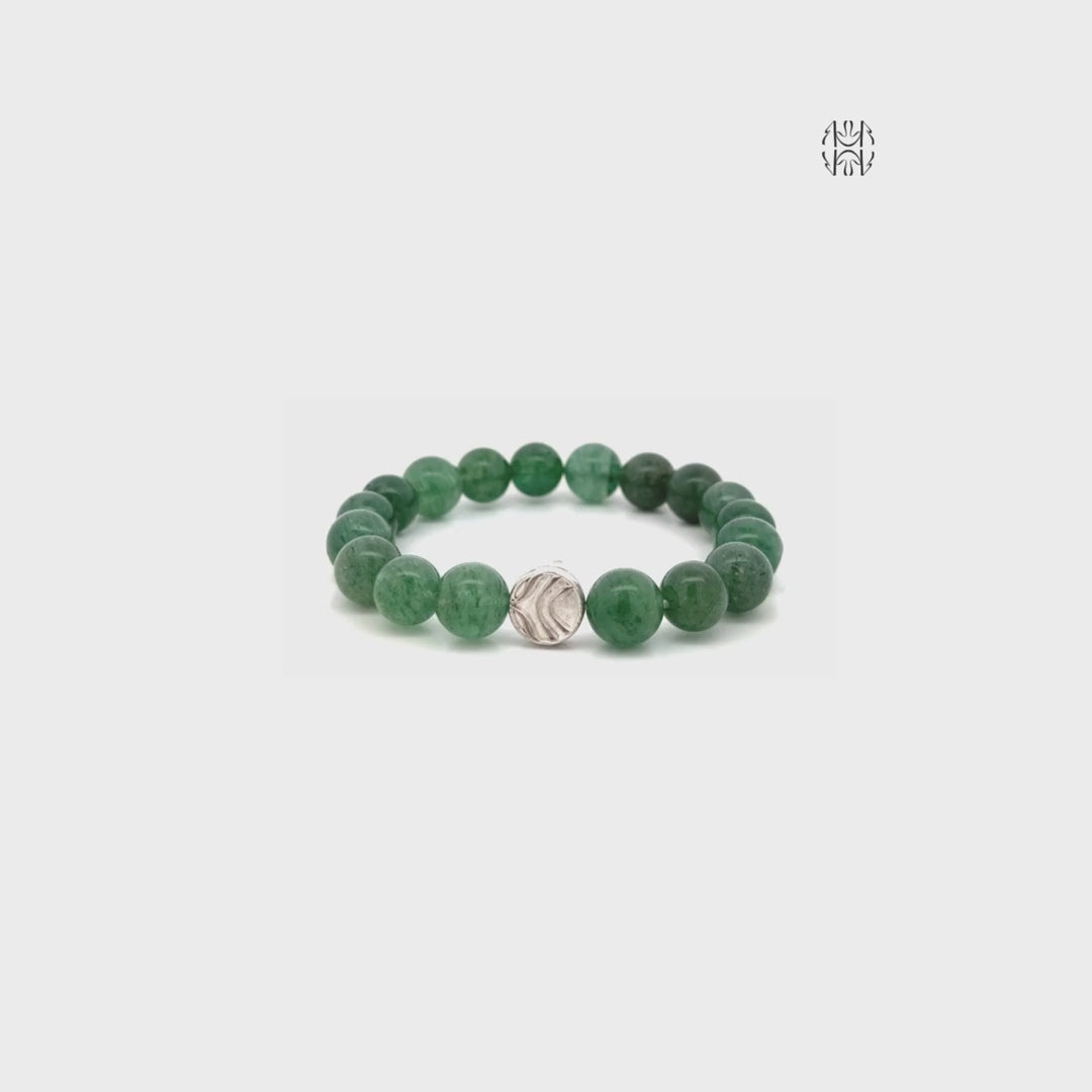 Green Strawberry Quartz Bracelet