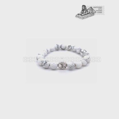 Anti-Anger Howlite Faceted Bracelet