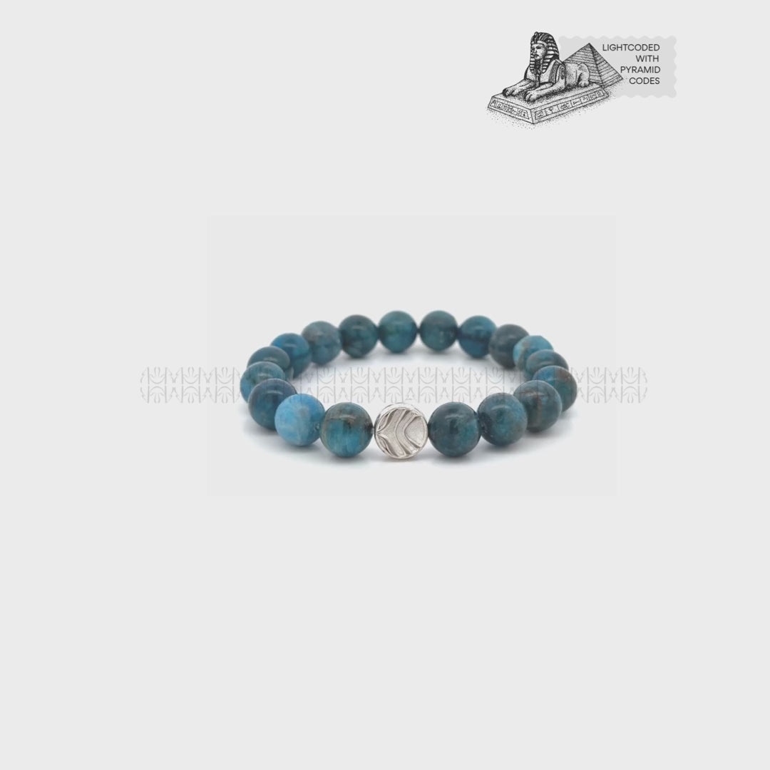 Ambition And Confidence Blue Apatite Bracelet