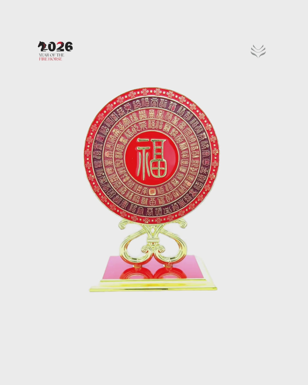 BIG AUSPICIOUS FU MIRROR - MULTIPLY WEALTH