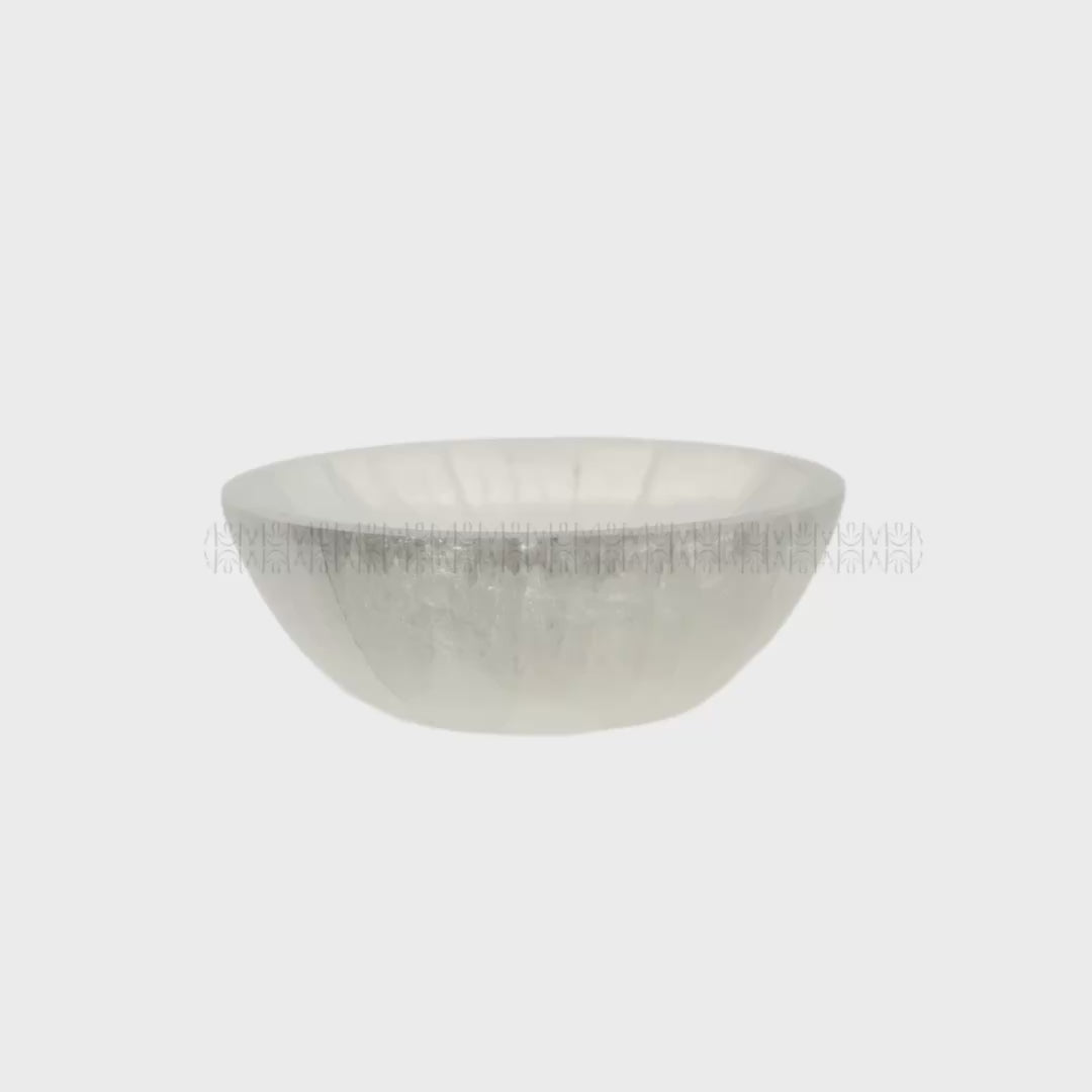 Celestial Aura Selenite Bowl Regular