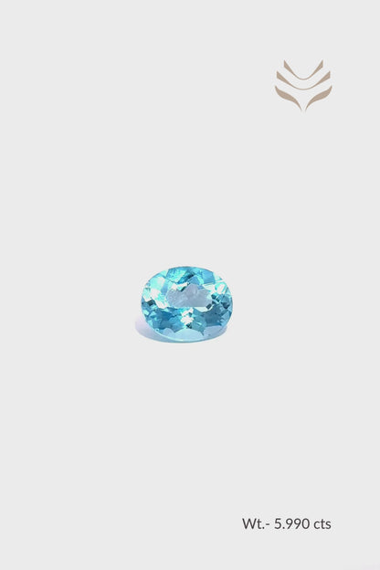 Swiss Blue Topaz - 5.99 Ct