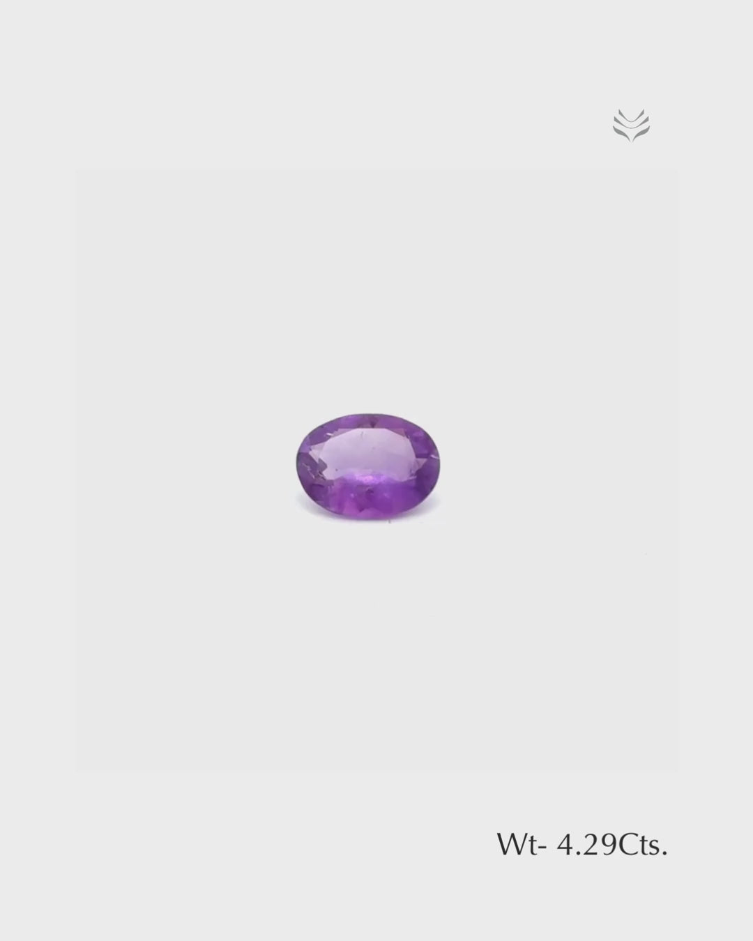 Load video: Natural Amethyst - 4.29 Ct