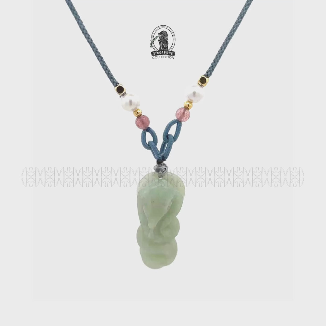 Wisdom & Strategy Snake Jade Pendant