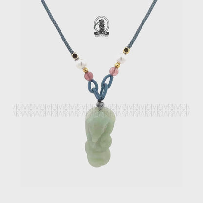 Wisdom & Strategy Snake Jade Pendant