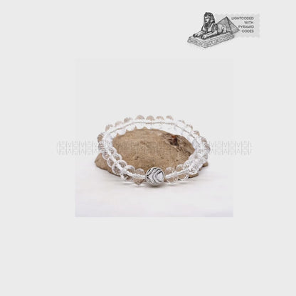 Master Manifestor Tumble Cut Clear Quartz Bracelet