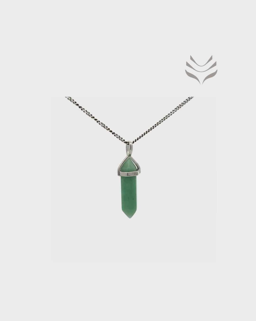 Green Aventurine - Double Terminated Pendant For Growth