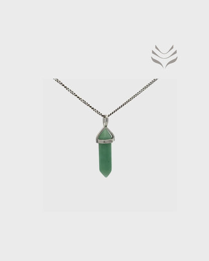 Green Aventurine - Double Terminated Pendant For Growth