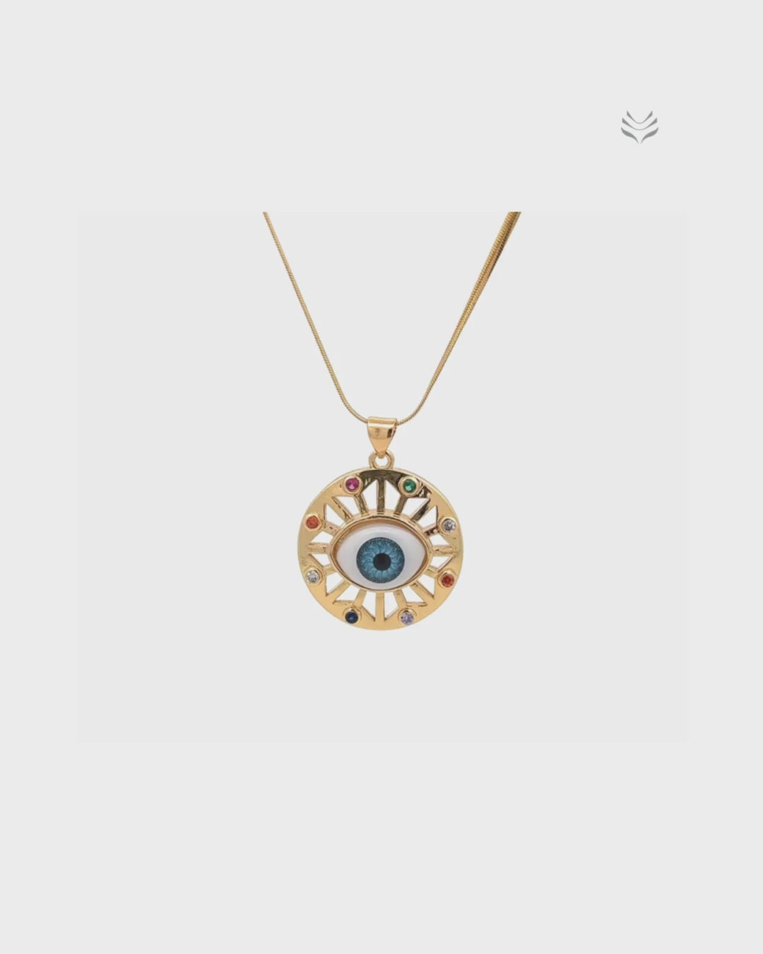BACK TO THE SENDER EVIL EYE - SPHERE PENDANT