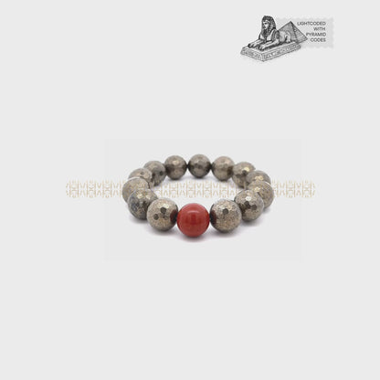Money Maker Iron Pyrite Bracelet 16mm
