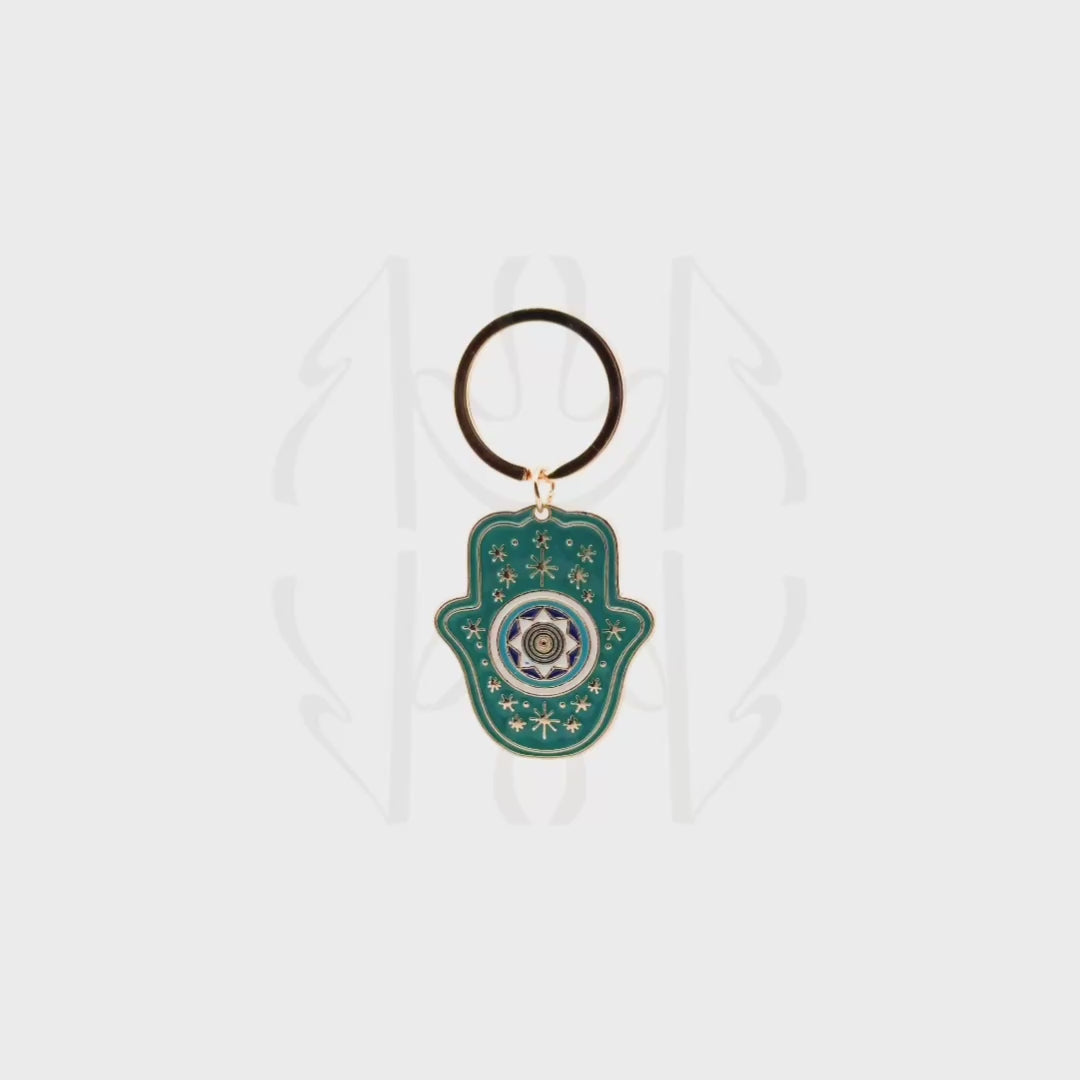 Hamsa Blessing Keychain