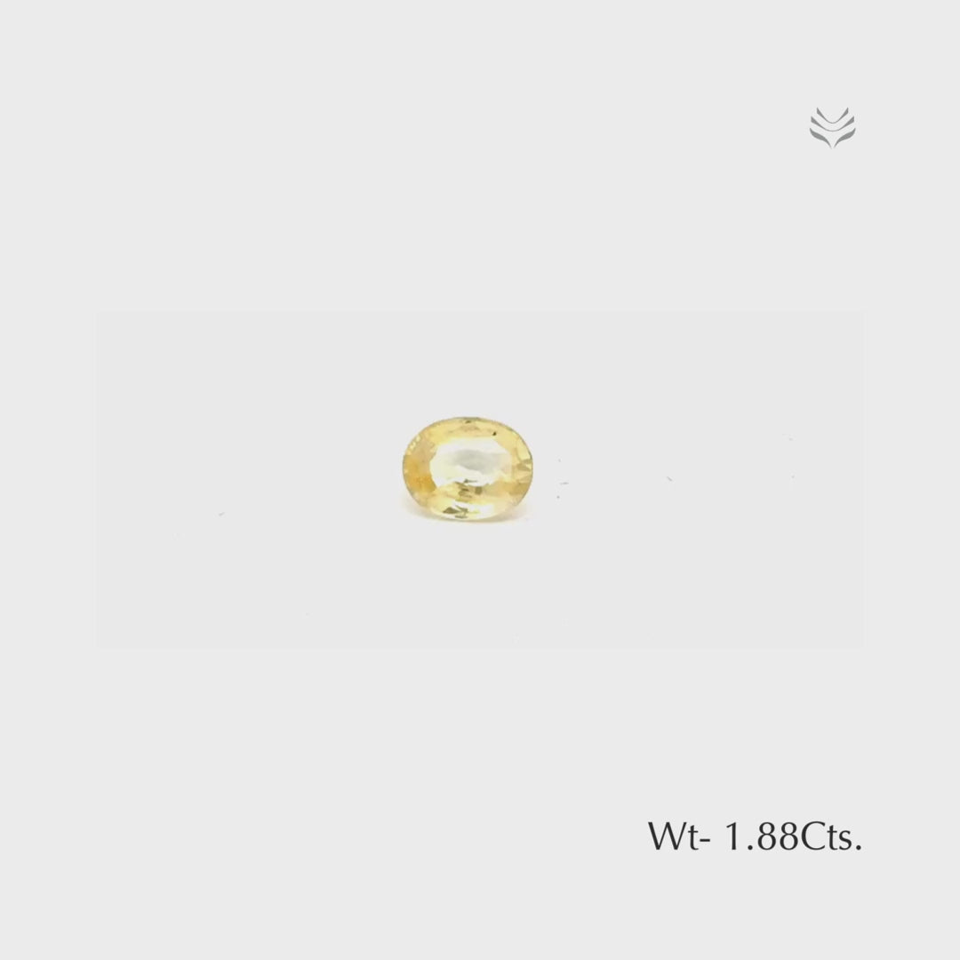 Load video: Yellow Sapphire - 1.88 Ct