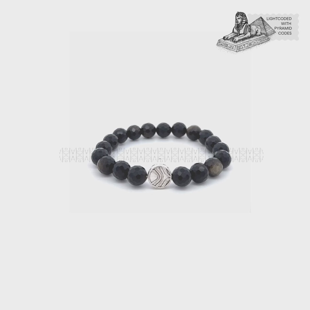 Golden Hour Obsidian Bracelet