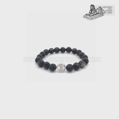 Golden Hour Obsidian Bracelet