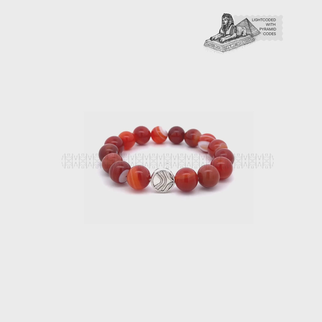 Expansion Multiplier Carnelian Banded Bracelet