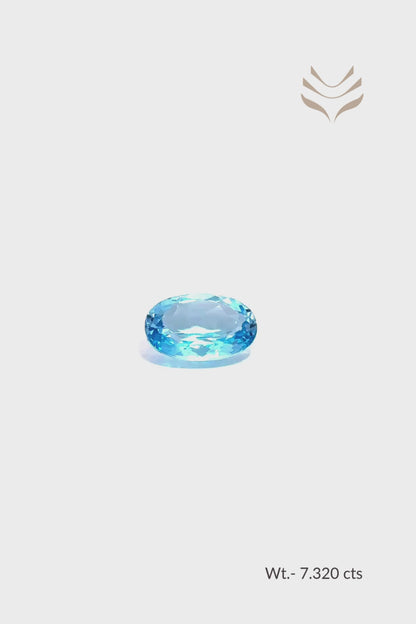 Swiss Blue Topaz - 7.32 Ct
