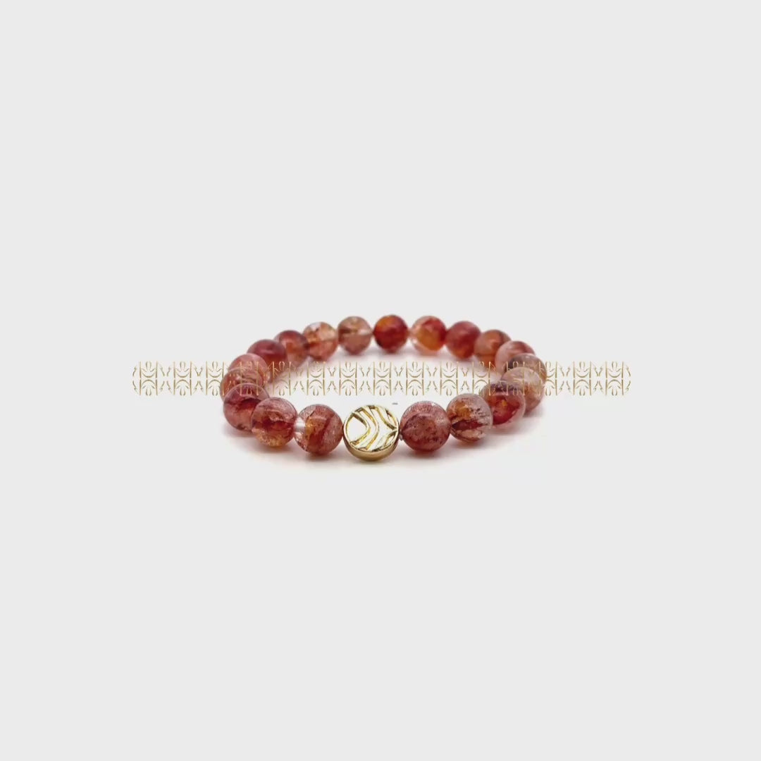 Opportunity Portal Tangerine Quartz Bracelet 11 MM