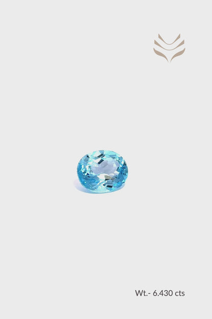 Swiss Blue Topaz - 6.43 Ct