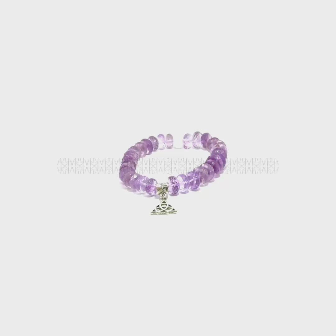 Cash Flow Diamond Cut Amethyst Bracelet