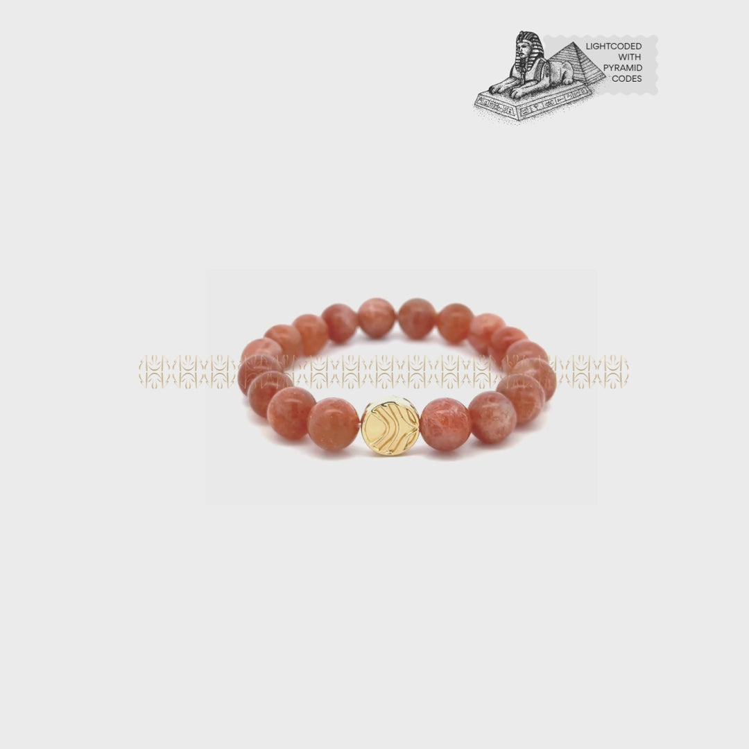 Gold Fire Sunstone Bracelet