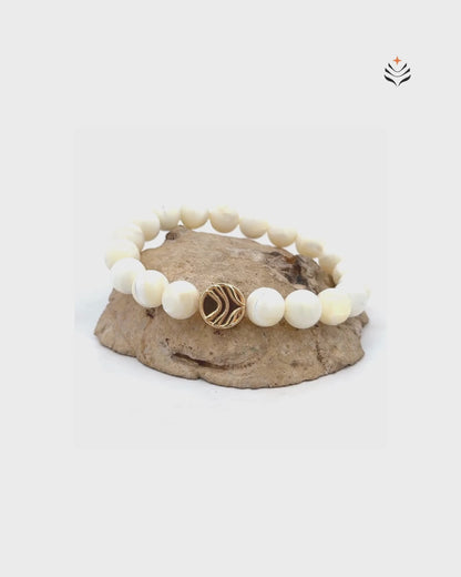 Emotional Shield Mother of Pearls Bracelet