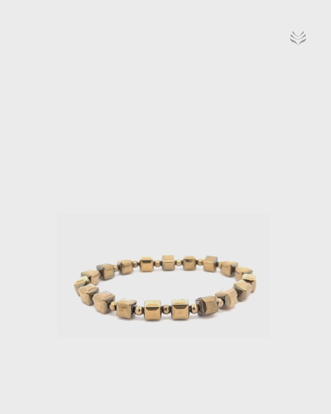 Wealth Attractor - Iron Pyrite Bracelet Polished