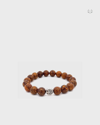 Anti-Acidity Elephant Jasper Bracelet