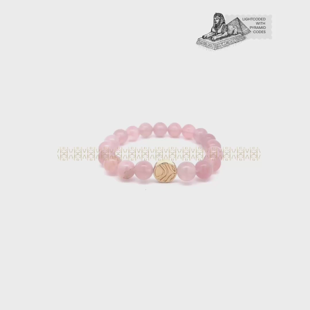 He Stays Madagascar Rose Quartz Bracelet