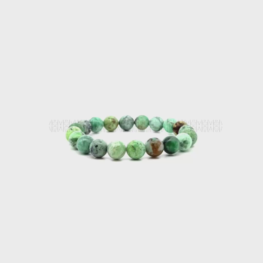 VARISCITE & EMERALD BRACELET