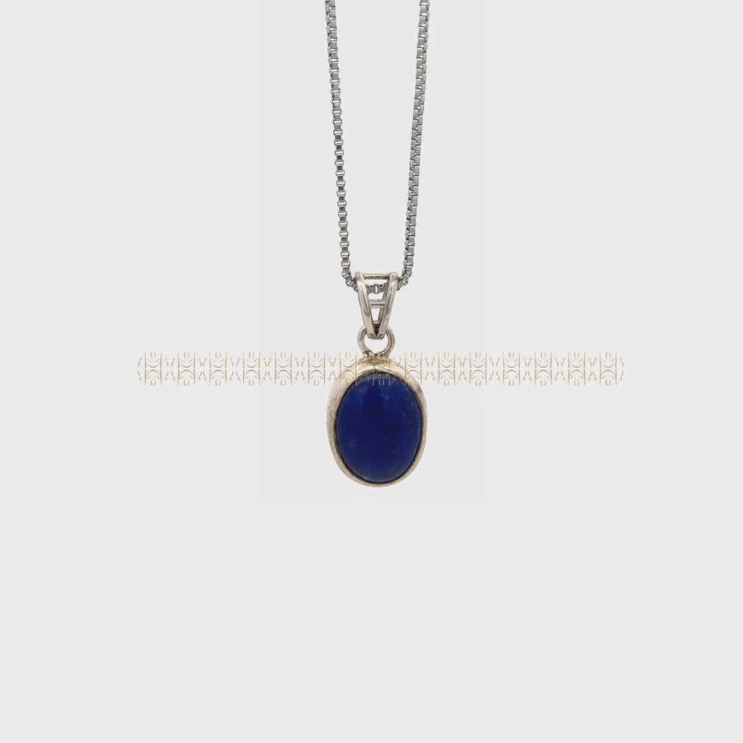 Lapis Lazuli Silver Pendant