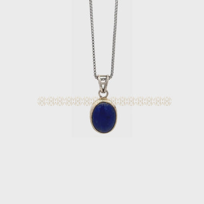 Lapis Lazuli Silver Pendant