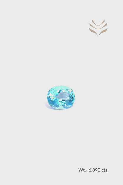 Swiss Blue Topaz - 6.89 Ct