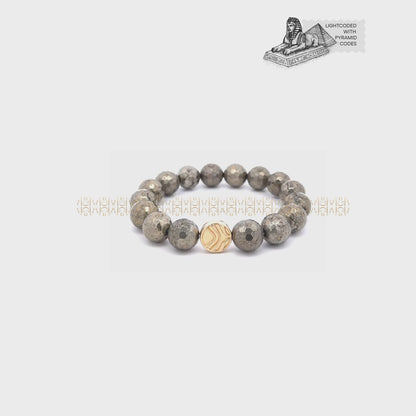 Money Maker Iron Pyrite Bracelet 12mm