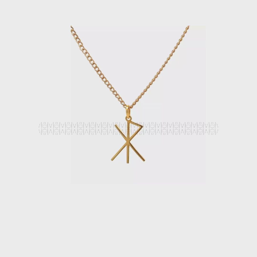 RAIJUNO GOLD PLATED BRASS PENDANT
