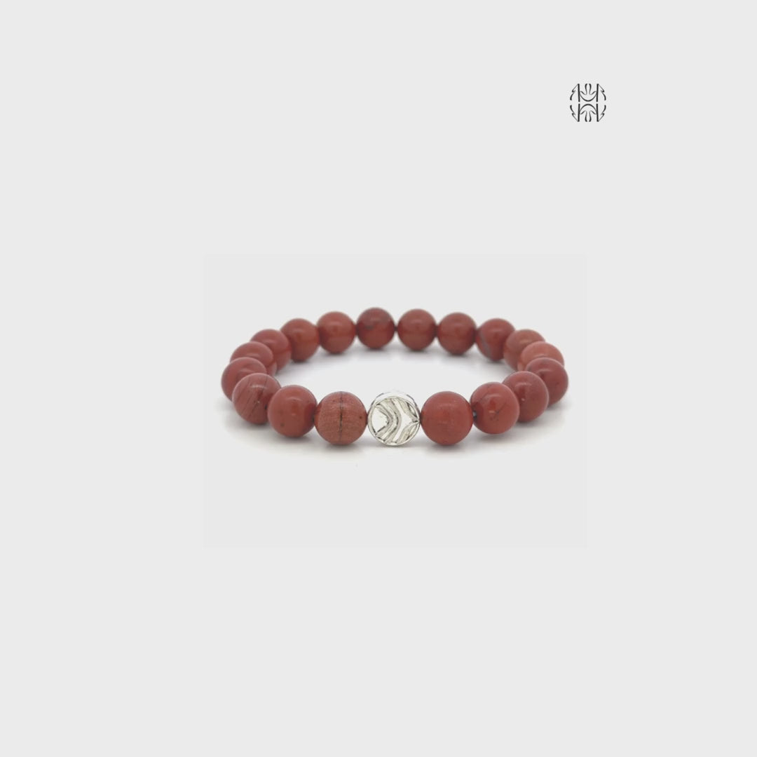 Stable Income Red Jasper Bracelet 10mm