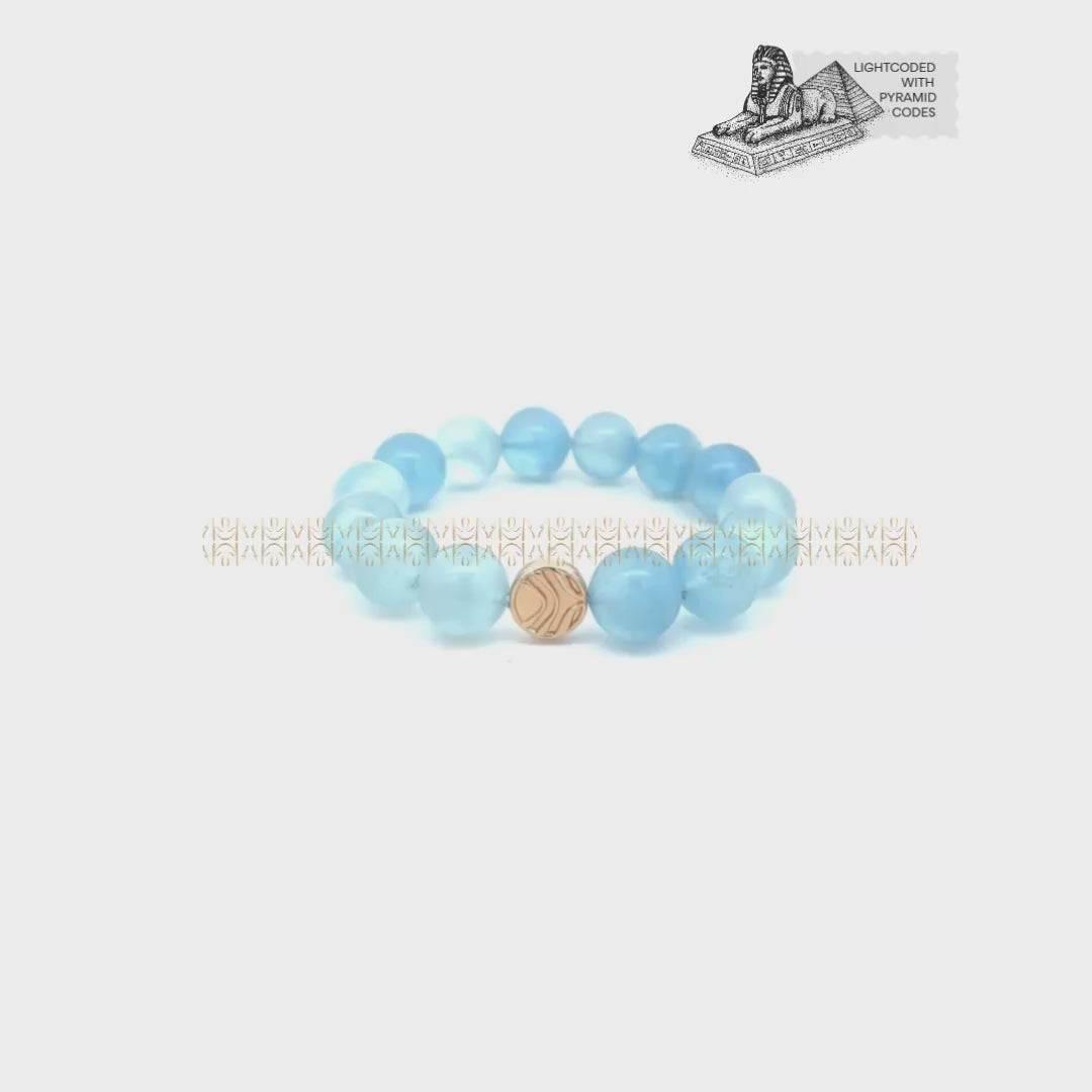 Talisman Of Good Fortune Aquamarine Bracelet 14mm
