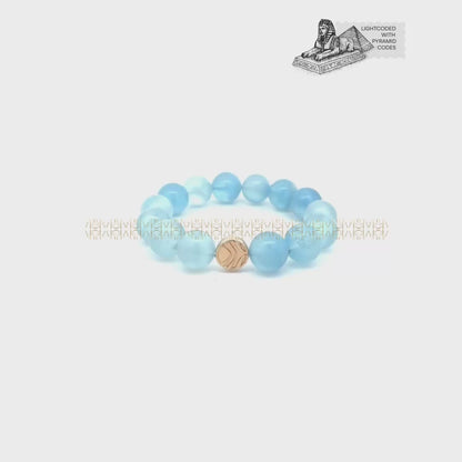 Talisman Of Good Fortune Aquamarine Bracelet 14mm