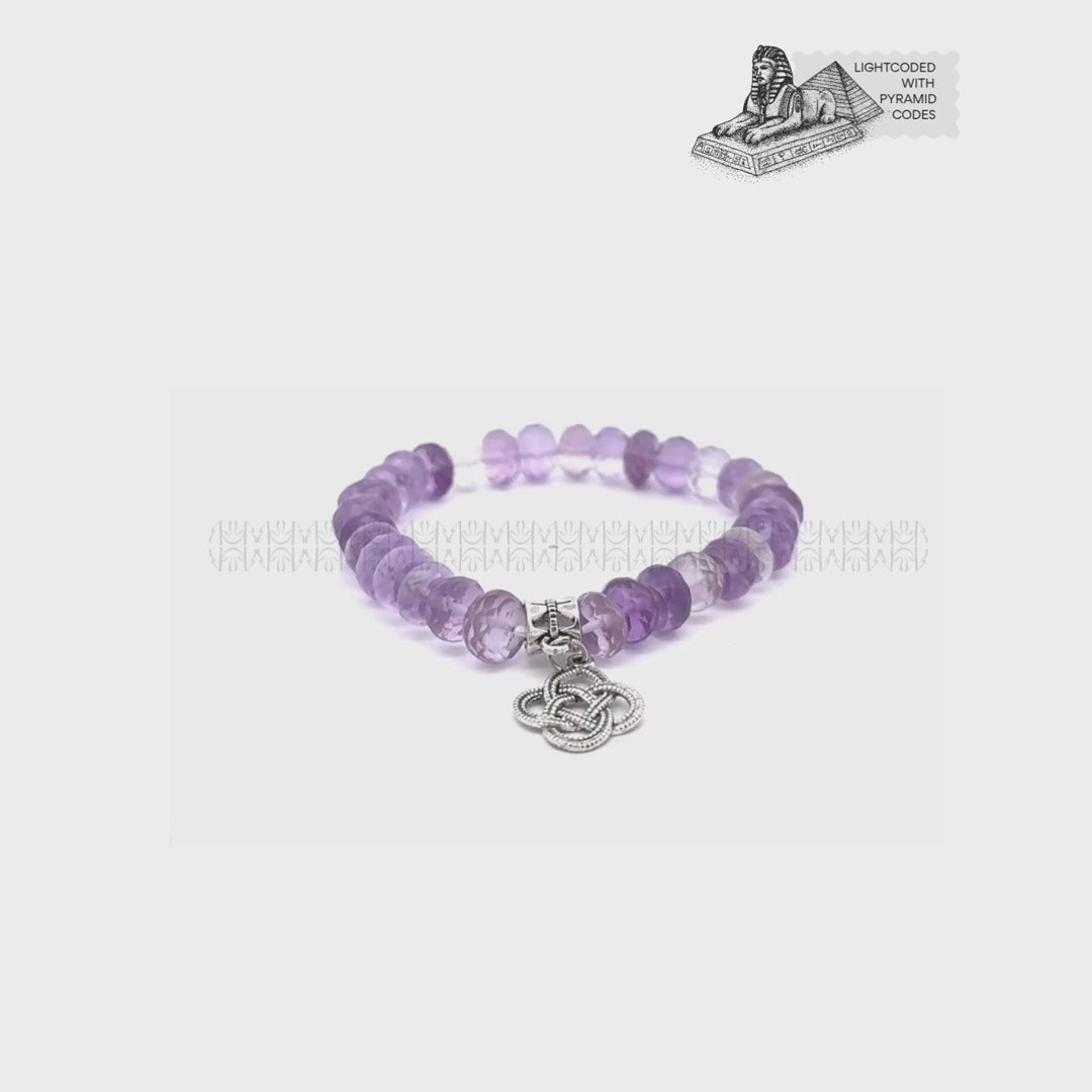 Cash Flow Diamond Cut Amethyst Bracelet