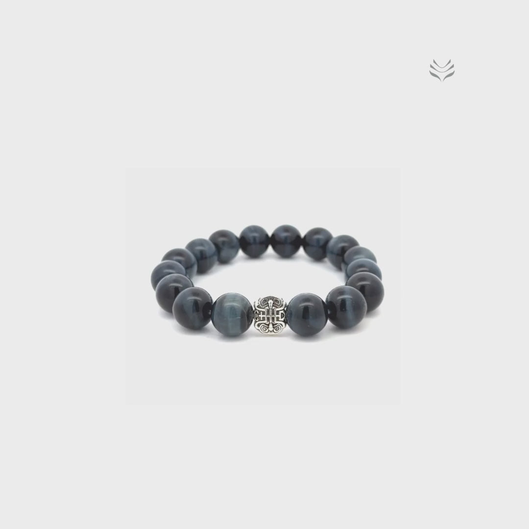 Leap Of Faith Blue Tigers Eye Bracelet