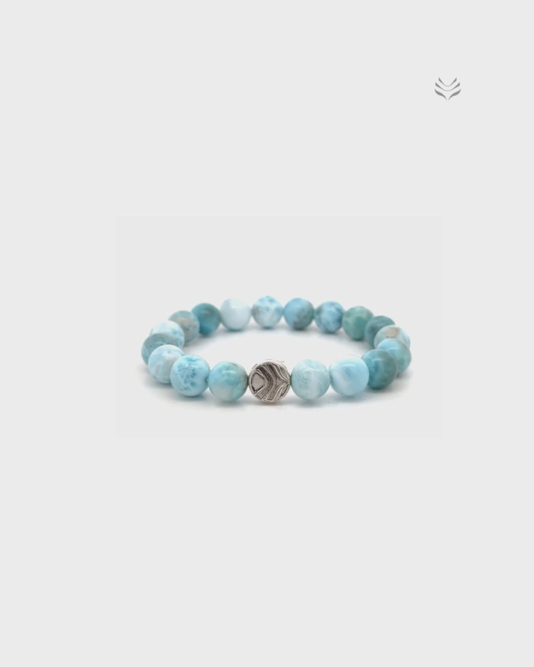 Clear Ancestral Trauma Larimar Bracelet