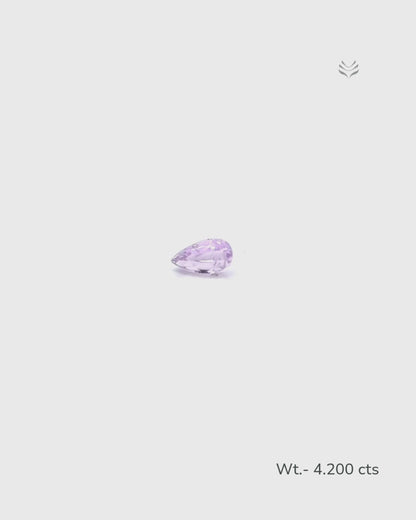 Natural Kunzite- 4.200 Ct